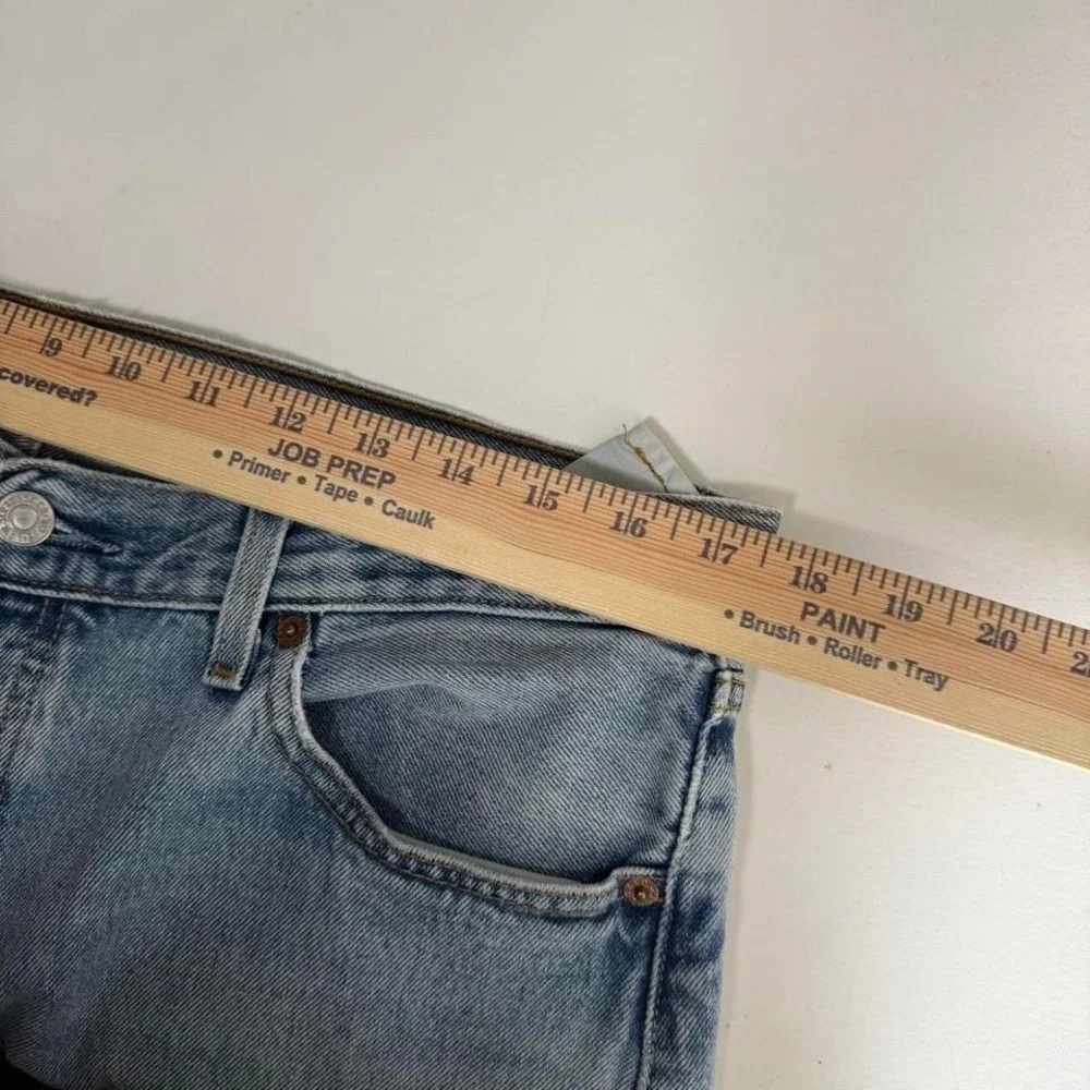 Vintage 2002 Levi 501‎ Button Fly Straight Fit Denim Blue Jeans 35x31.5
